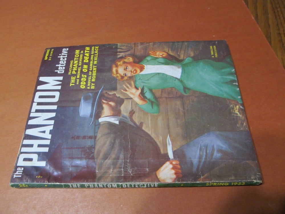 vintage PHANTOM DETECTIVE PULP: SPRING 1953, "VG"