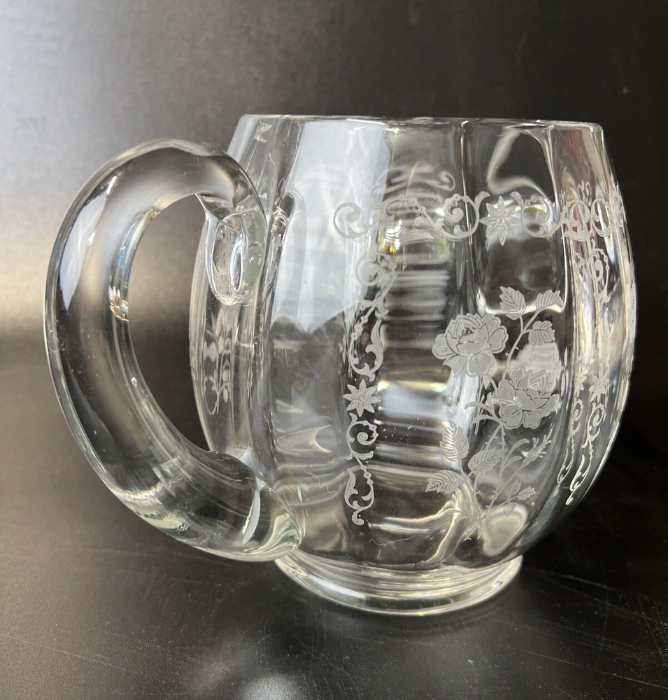 Fostoria Midnight Rose Ice Lip Jug