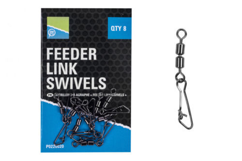 Preston Waggler/feeder Link Swivels Quick Change Attachment 8 per Pack