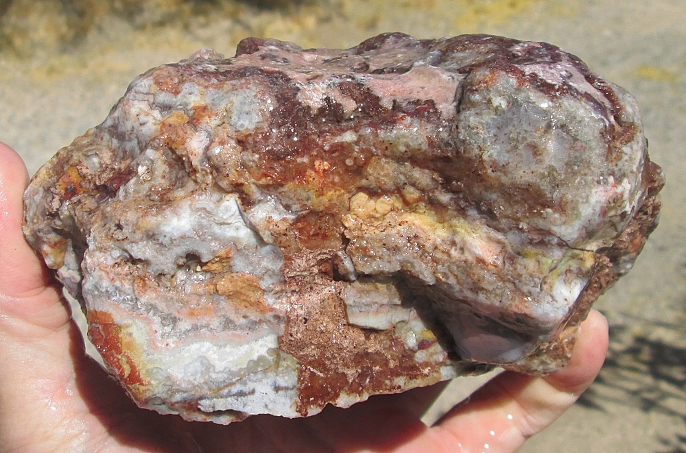 CRAZY LACE AGATE ROUGH ~ 4 lbs 2 ozs