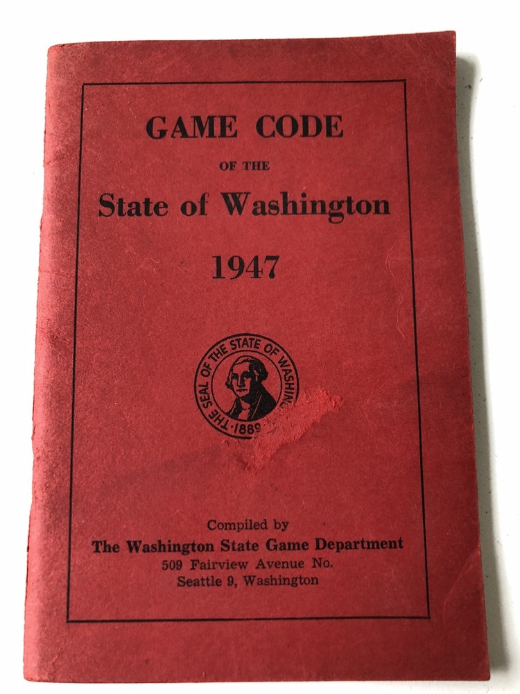 1947 Washington State Game Code