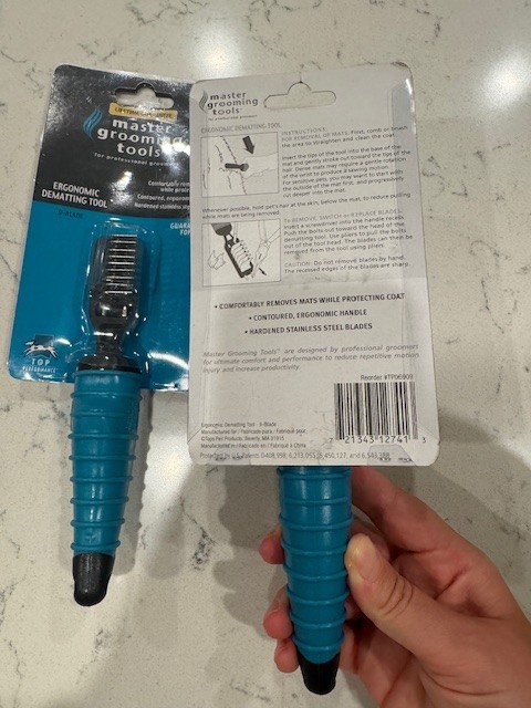 2 PACK Master Grooming Tools Ergonomic Dematting Tool 9-Blade