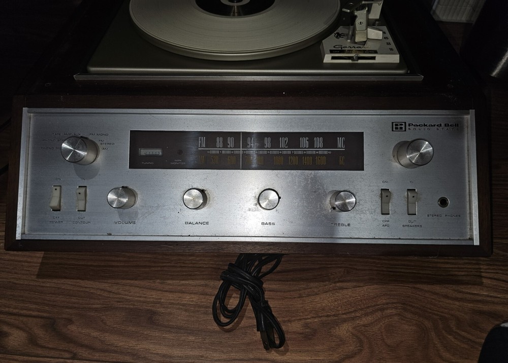 PACKARD BELL SOLID STATE RPS  02 GARRARD TURNTABLE