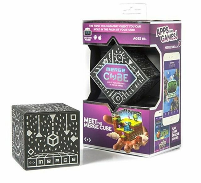 Merge Cube Holographic Handheld AR/VR Hologram iOS/Android Apps 3D Objects STEM