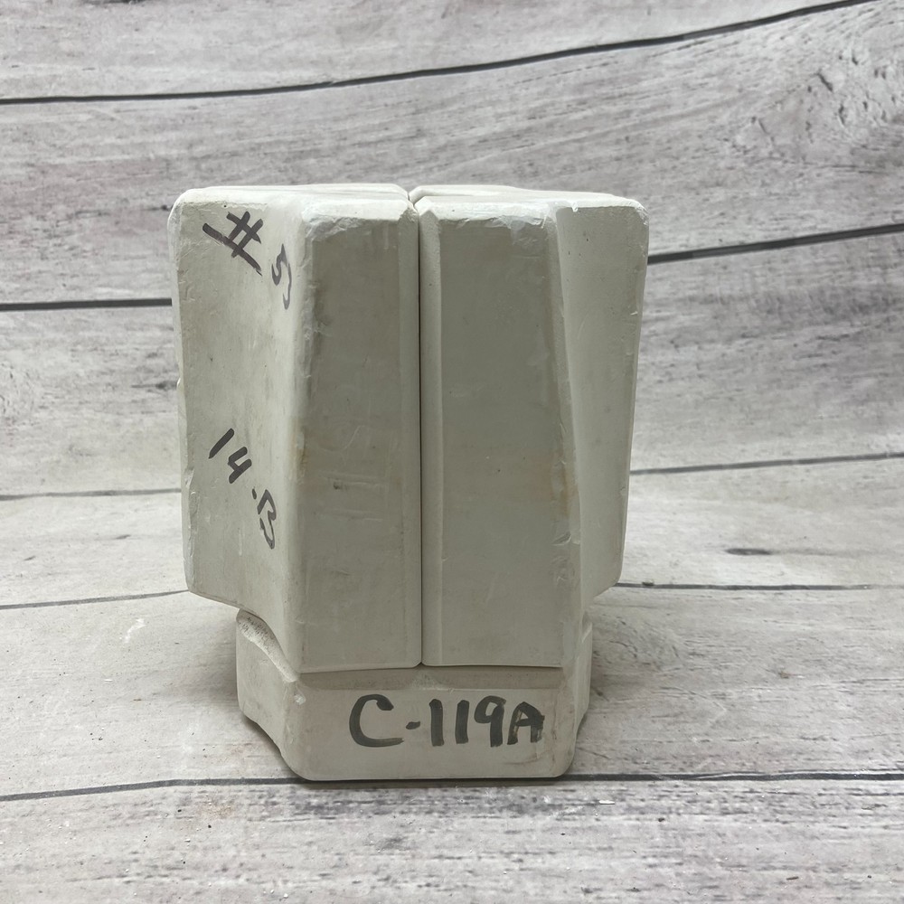 Unbranded Ceramic Casting Mold Mug w/ Bunny Rabbit Design & Handle #119