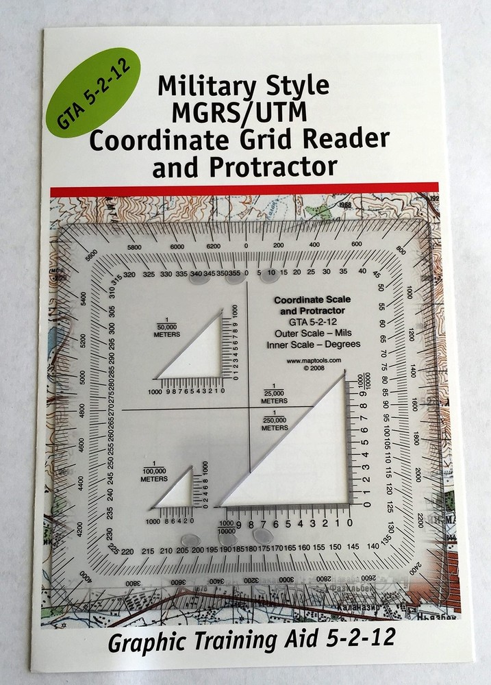 MapTools Military Style UTM/MGRS Coordinate Scale 5" x
