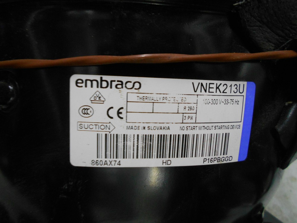 EMBRACO VNEK213U THERMALLY PROTECTED REFRIGERATOR COMPRESSOR