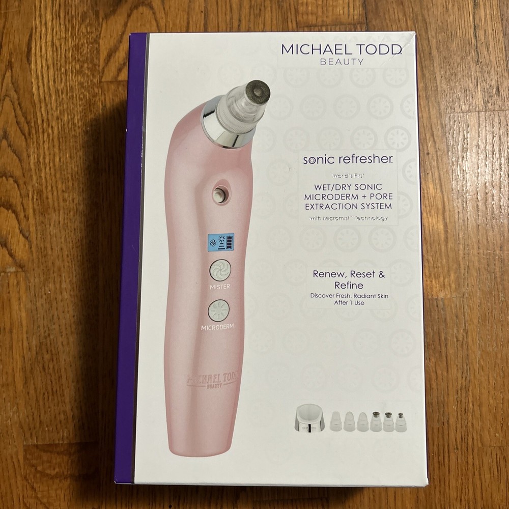 MICHAEL  TODD Sonic Refresher Wet/Dry Sonic Microderm Pore Extraction System NEW