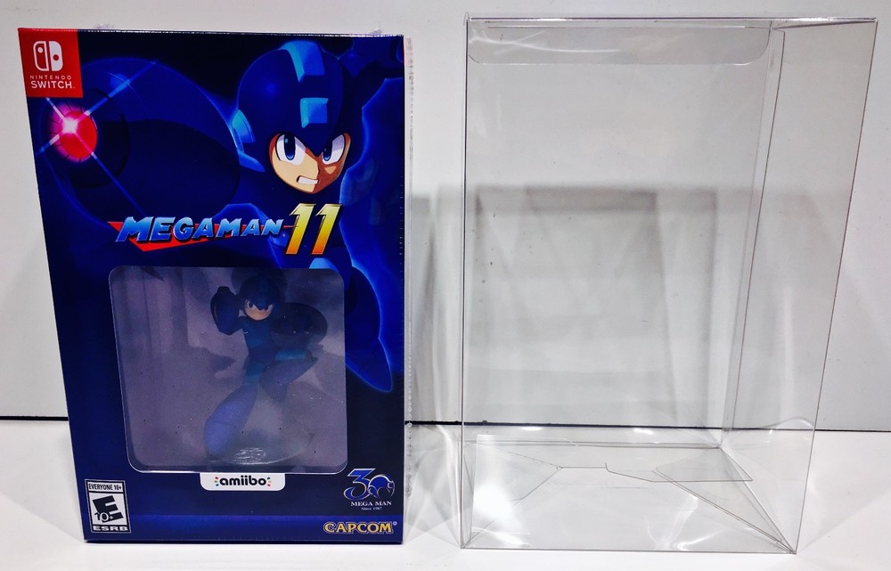 1 Box Protector For MEGA MAN 11 AMIIBO EDITION Nintendo Switch Display Case