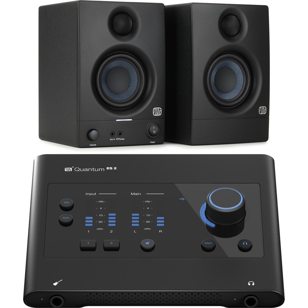 PreSonus Quantum ES 2 USB-C Audio Interface with Eris 3.5-inch Powered Studio