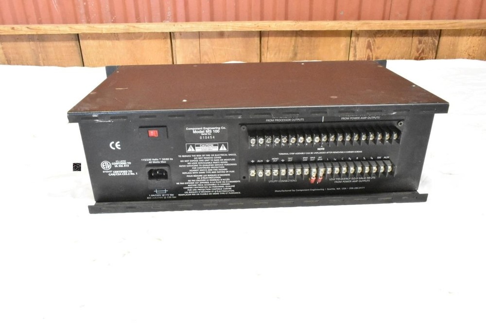 Component Engineering MS-100 Booth Monitor Amplifier