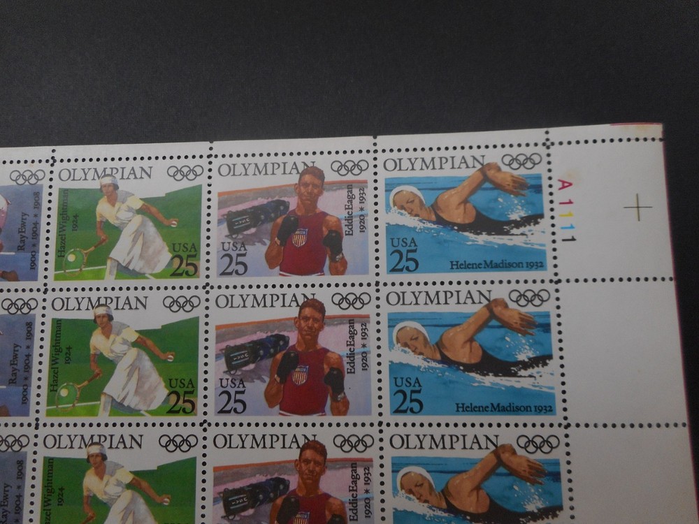 Scott 2496-2500, 25 cent, Olympians, Sheet