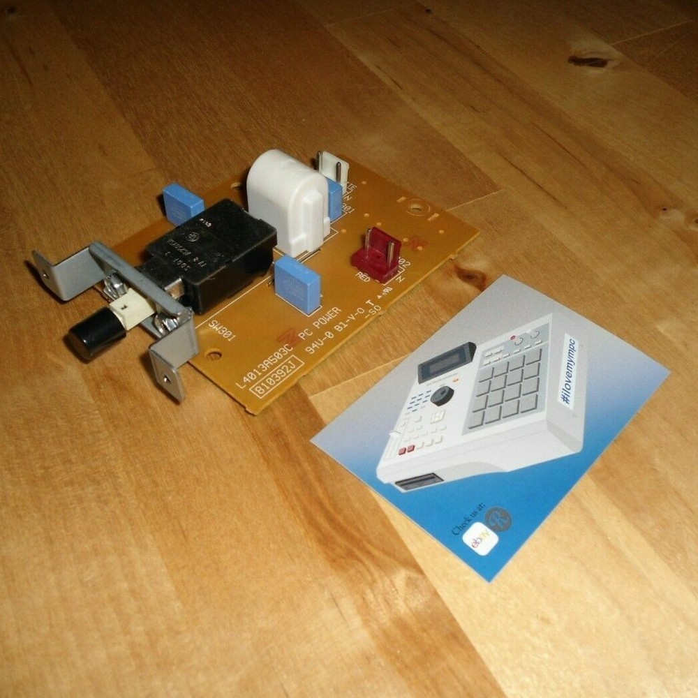 Akai MPC 2000 Power Switch PCB Board w/Power Button Cap