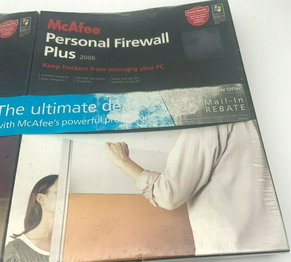 McAfee VirusScan 2006&Personal Firewall Plus 2006 Vintage Security Software NOS