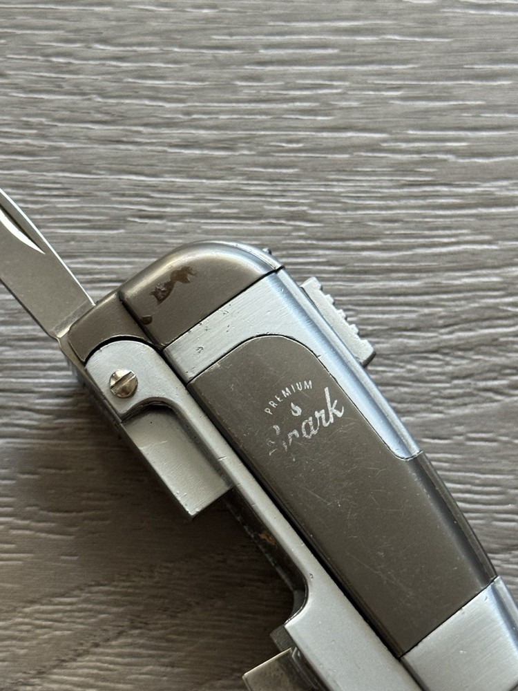 Premium Spark Multi-Tool Lighter Knife Corkscrew Bottle Opener Camping Tool