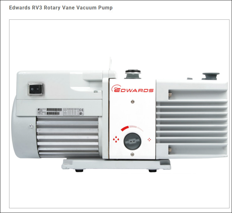 Edwards RV3 Rotary Vane Vacuum Pump