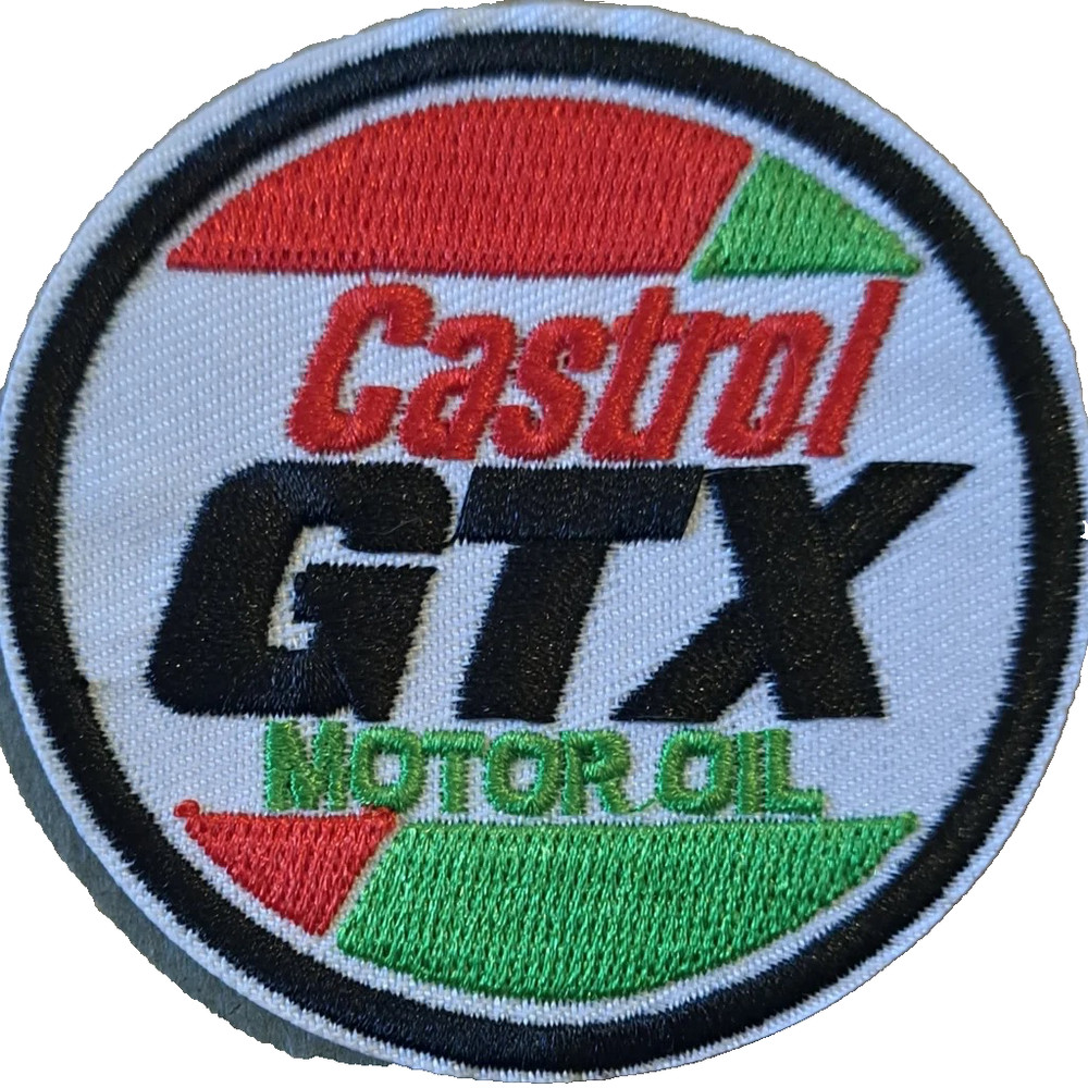 VINTAGE STYLE CASTROL GTX EMBROIDERED PATCH...