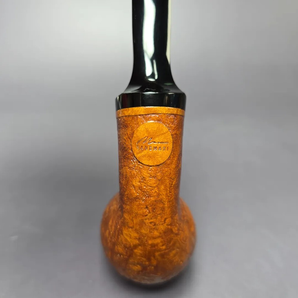 Memo Pipes Sandblasted Brandy Handmade Briar Pipe, New