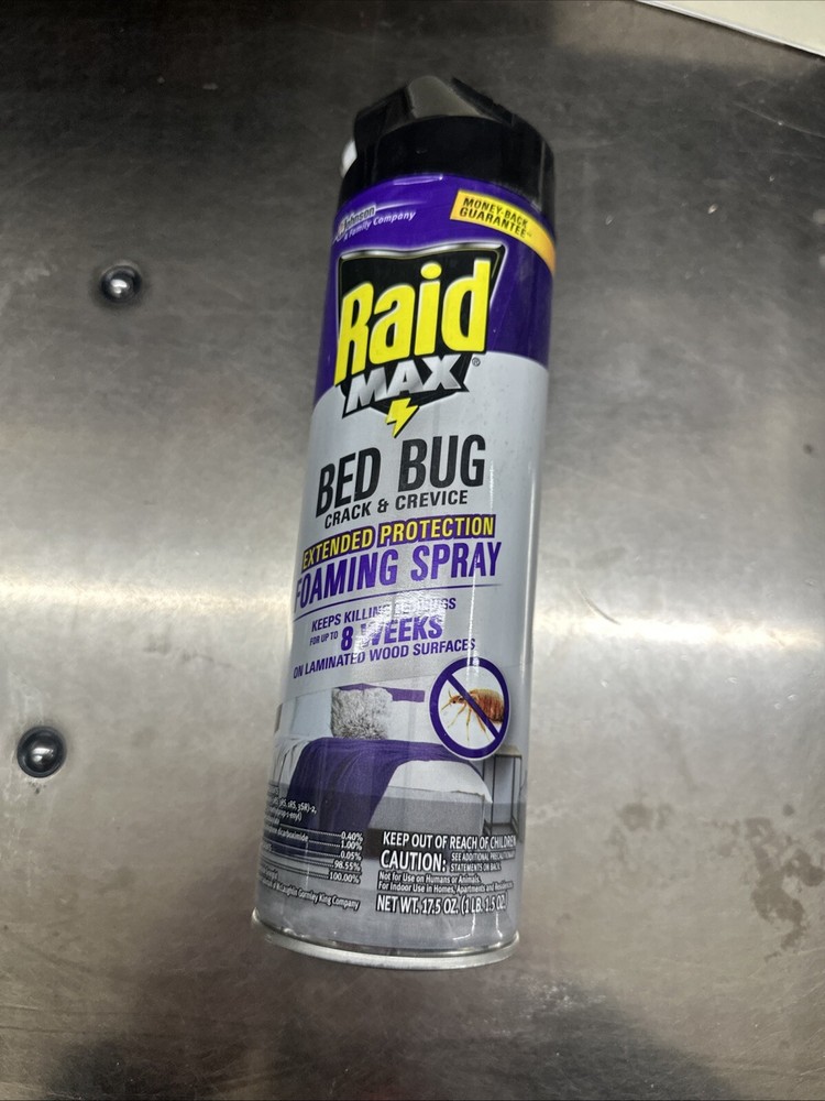 Raid MAX  Bed Bug And Flea Killer 2 Different Sprays Wide & Narrow 17.5 Oz New