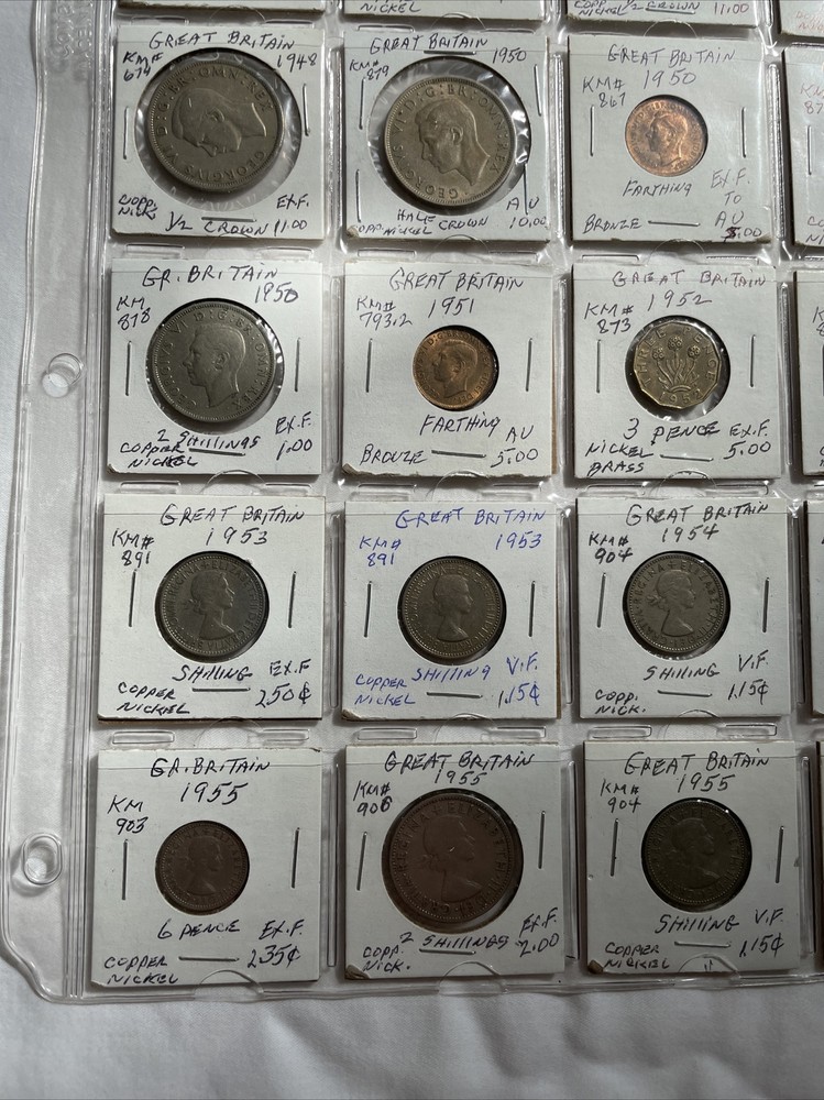 Great Britain 1948-1956 Mixed Coins