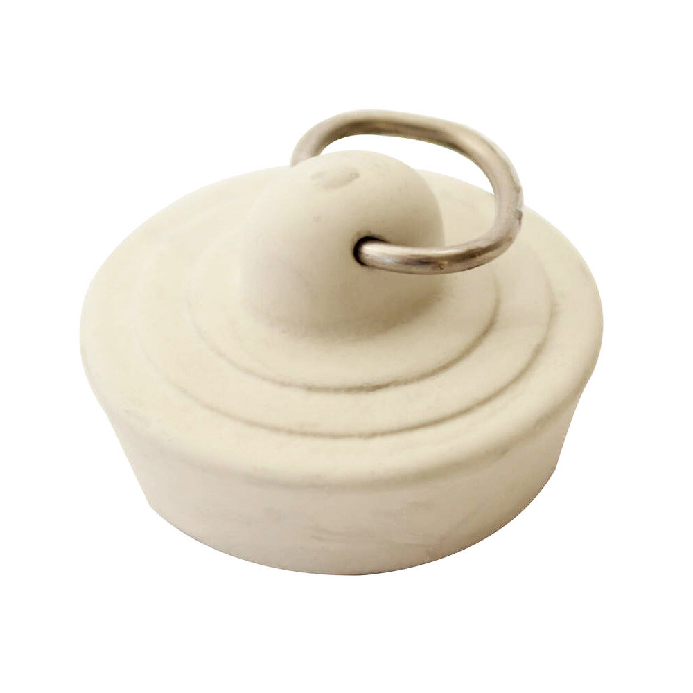 Ace Basin/Bath Stopper, 1Inch White Solid Rubber Sink Stopper, 40173