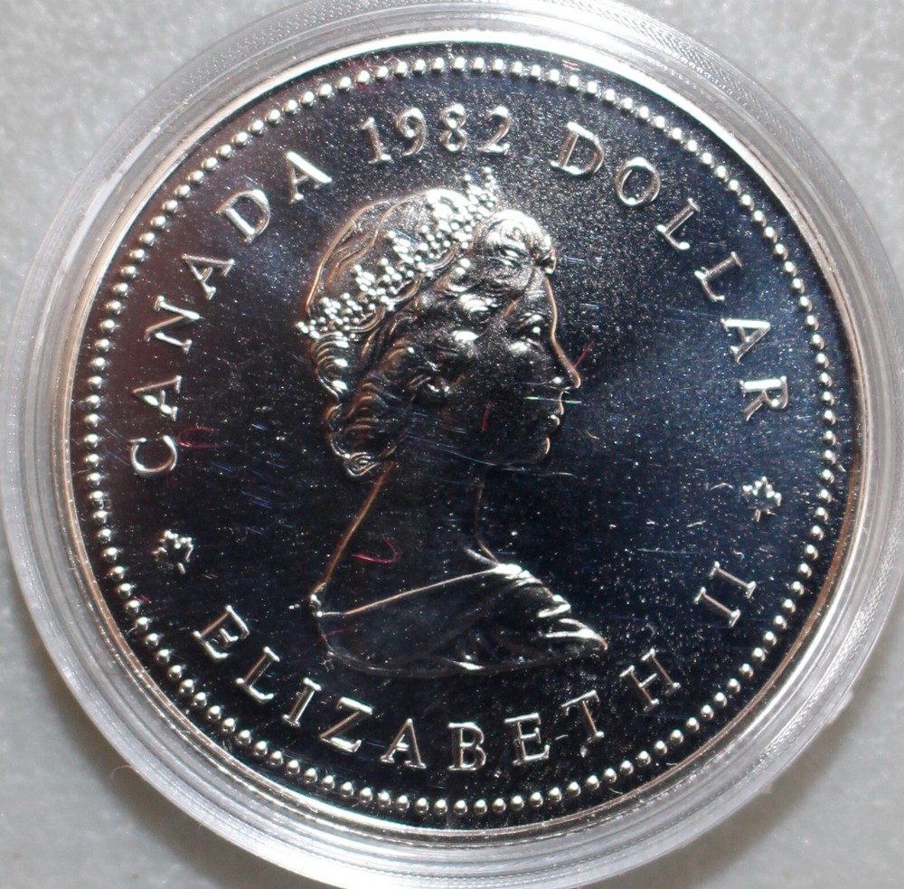 1982 Canada PL Confederation Constitution Specimen Dollar in Clam Shell Case