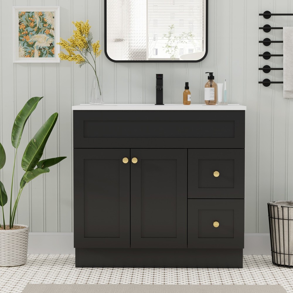 36"/48'' Bathroom Vanity Cabinet with Sink Top