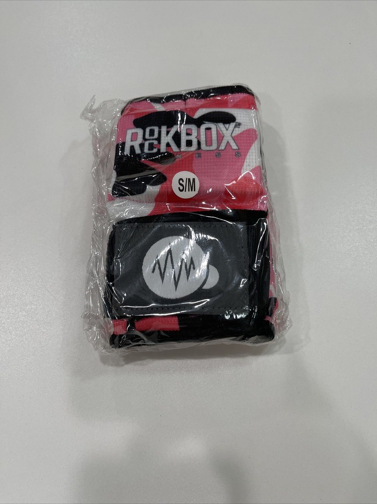 Rockbox- Women's Pink Patterned Boxing Wrap Gloves- Size S/M