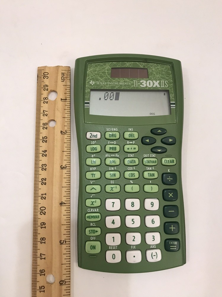 TEXAS INSTRUMENT TI 30XIiS Calculator Programmable Green Luxury Tech