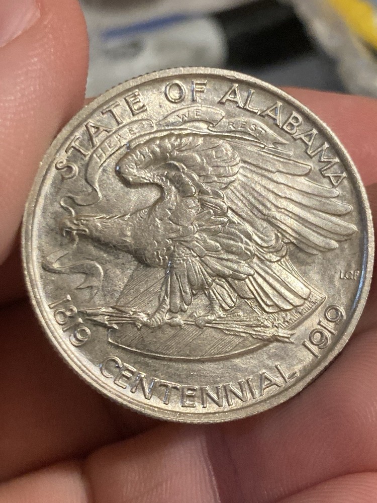 1921 2x2 Alabama Commemorative Half Dollar Uncirculated