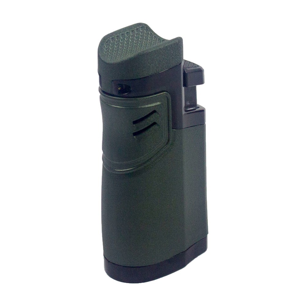 3''Windproof Quad Jet Flame Torch Lighter Refillable Butane Cigar cut punch gift