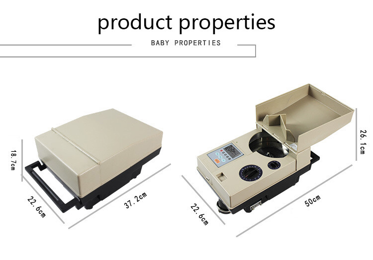 Automatic Coin Counting Machine Electronic Coin Sorting Machine 1-9999