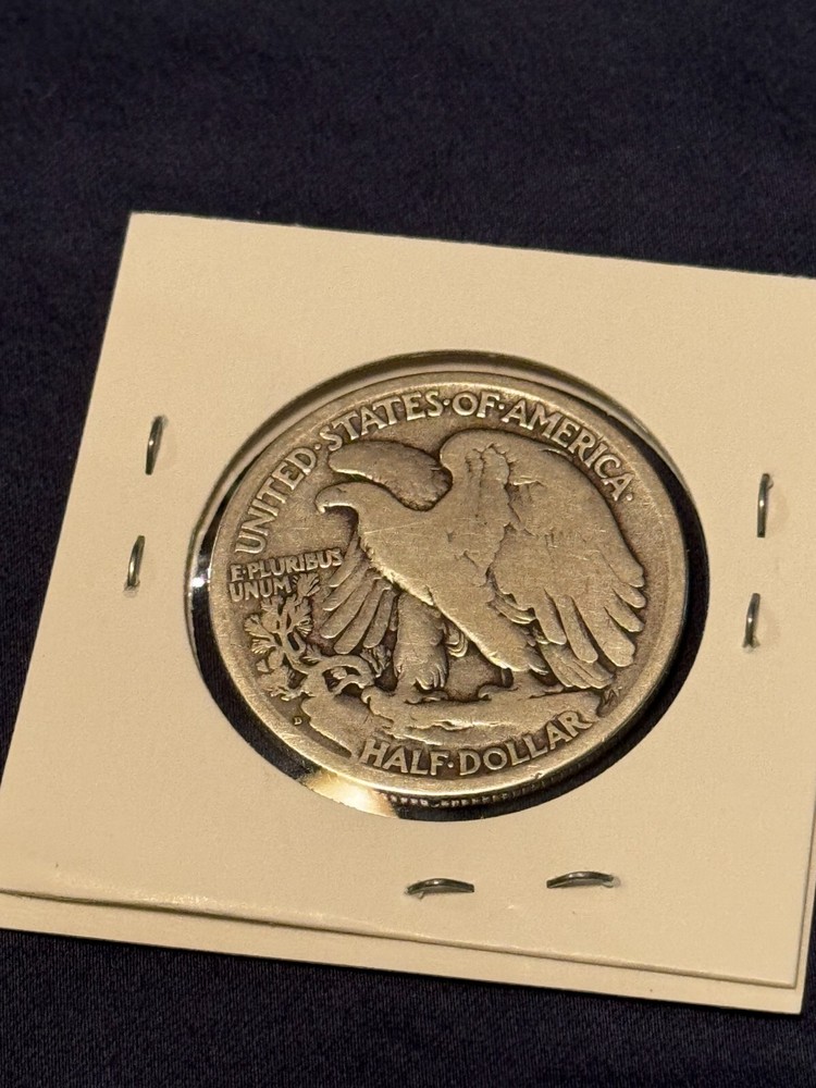 1917 D OBverse Walking Liberty Half Dollar
