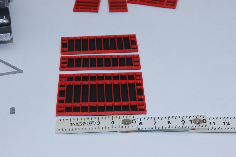 Red Black Formwork Scale 1:50 Stand Model Formwork System