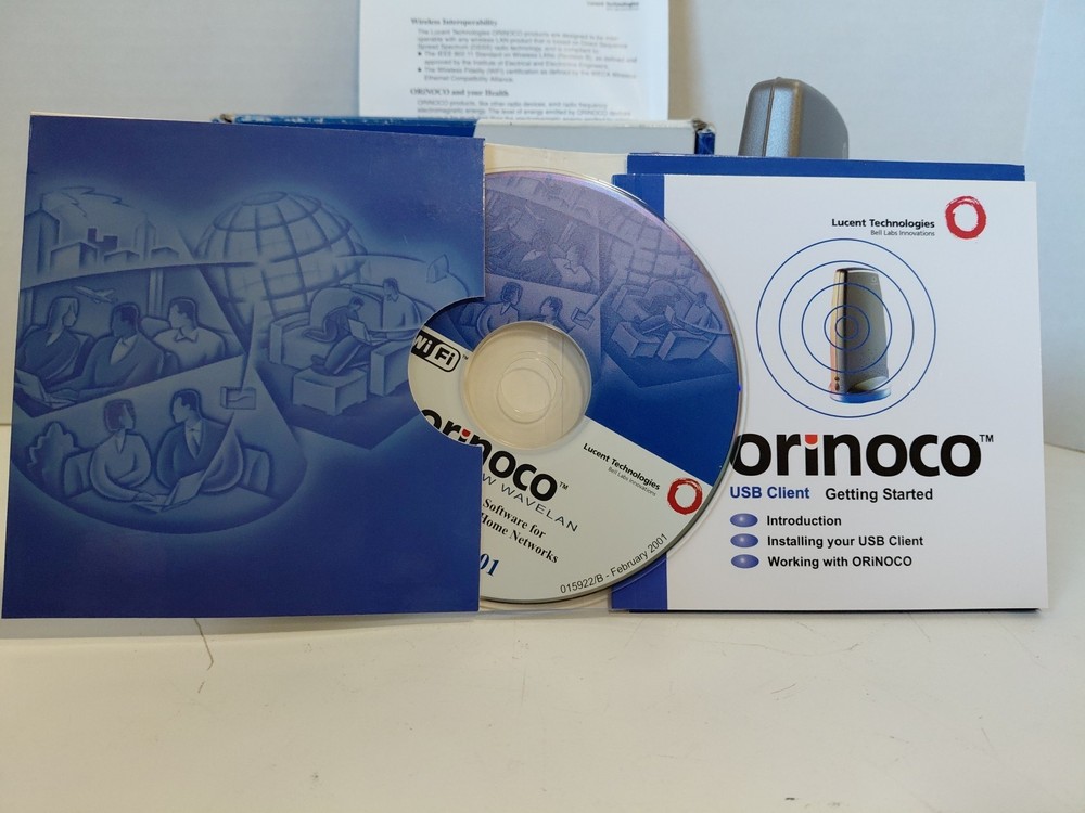 Orinoco Silver USB Client Wireless Internet Cces And Networking Desktop Solution