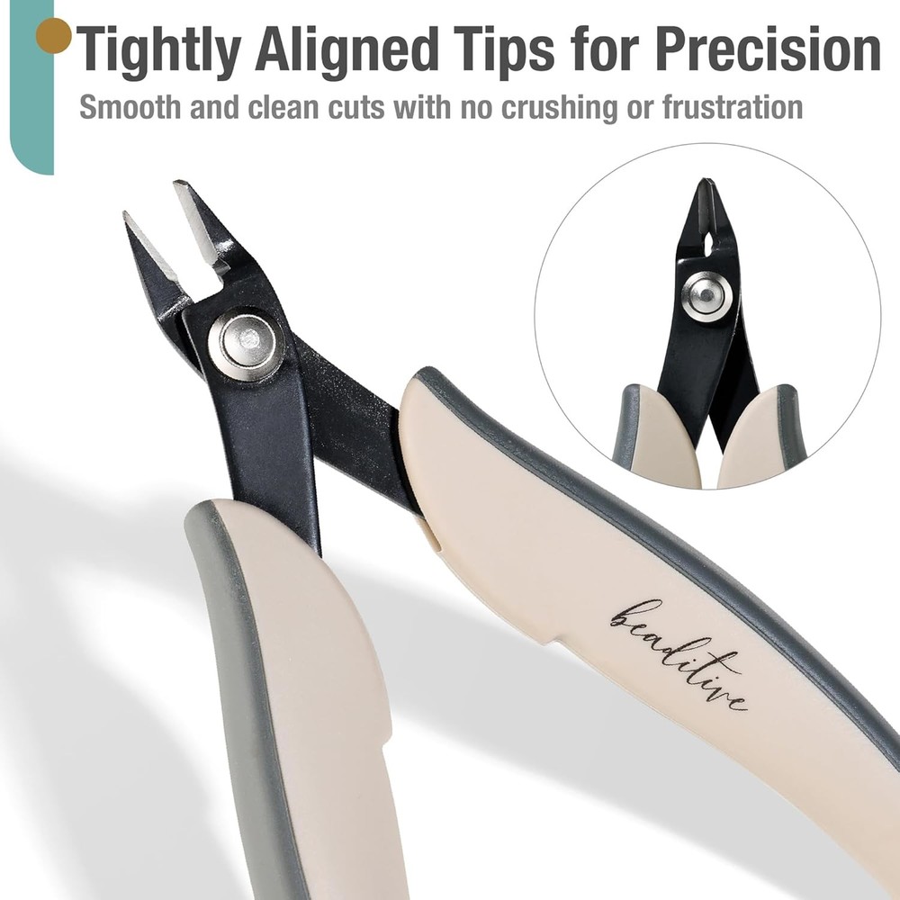 Beaditive Micro Wire Cutter – Natural Cream Flush for Beading,...