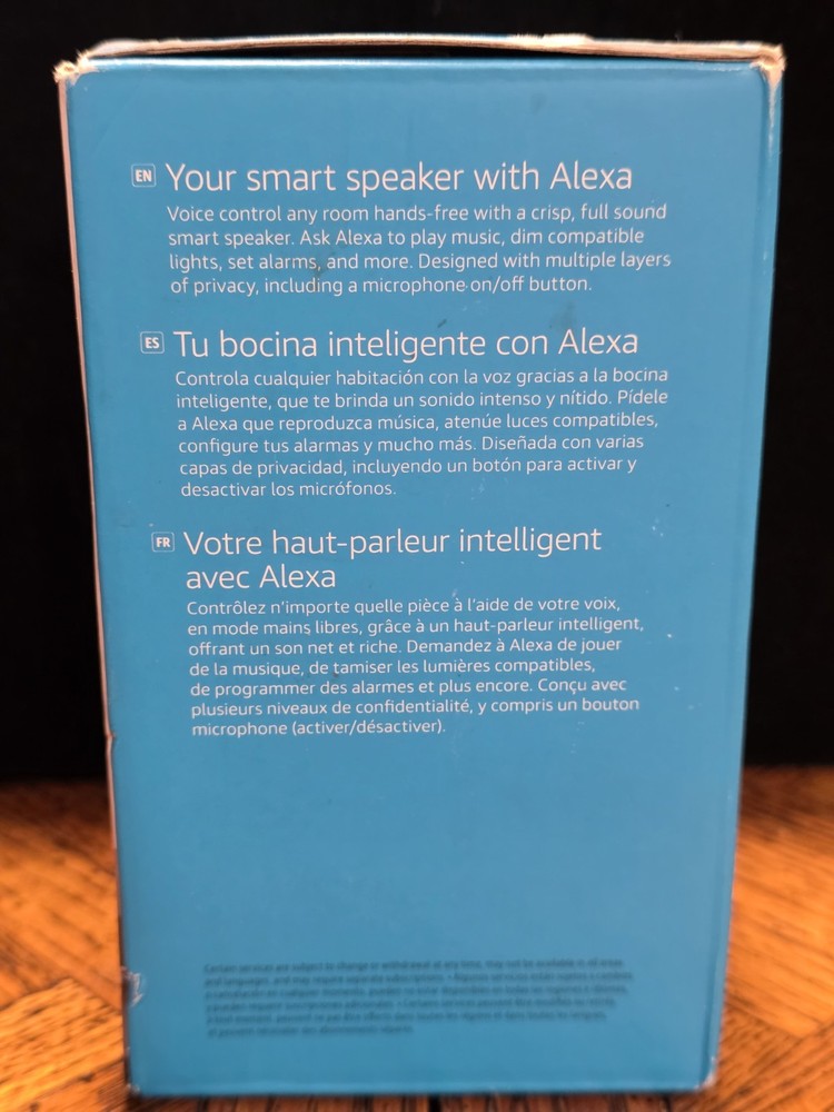 Amazon Echo Pop 1st Gen Alexa Smart Speaker - Charcoal
