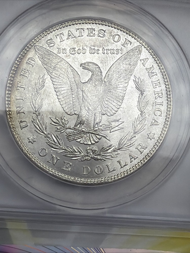 1884 Morgan Silver Dollar ANACS MS63 90% Silver