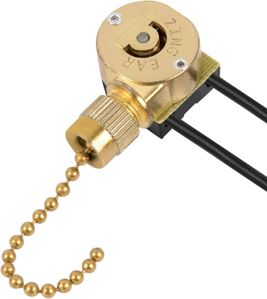 Ceiling Fan Switch Zing Ear ZE-109M Pull Chain Switch On/Off Light Switch Compat