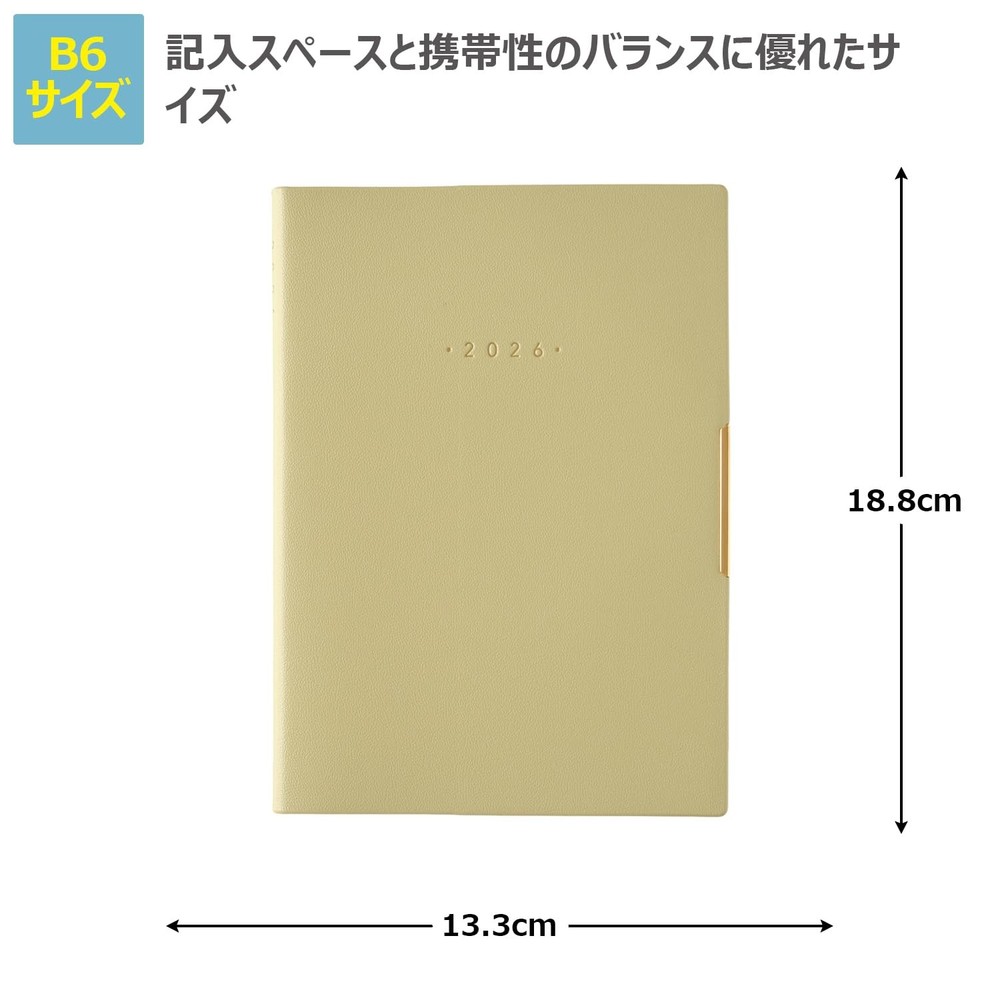 NOLTY Planner 2026 B6 Weekly Ecrit Plus 7
