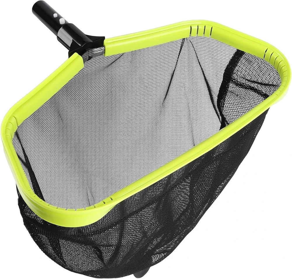 Double-Layer Deep Bag Pool Skimmer Net with Reinforced Frame - Fine Mesh Pool Le