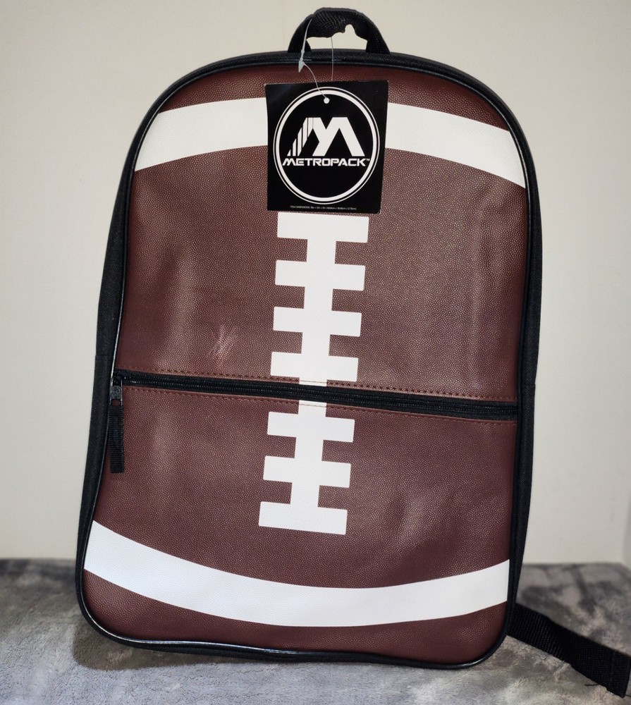 Metropack football-themed backpack
