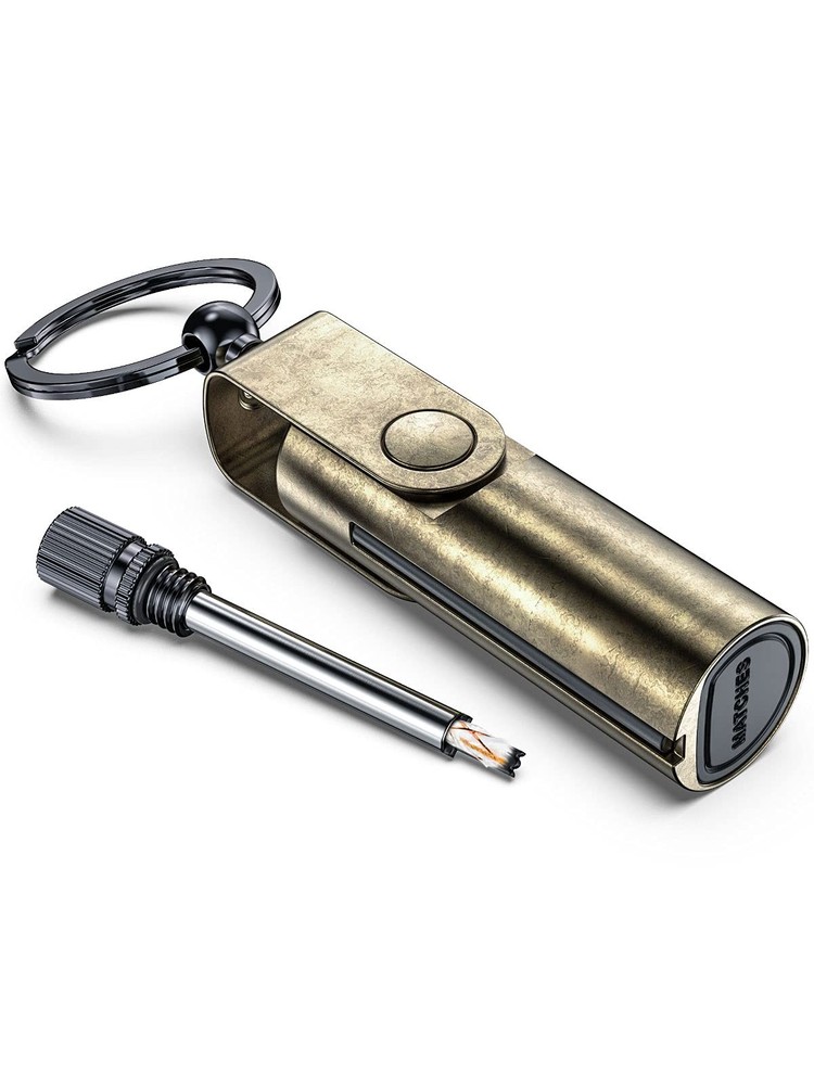 Permanent Match, Waterproof Forever Match Survival Fire Starter Bronze