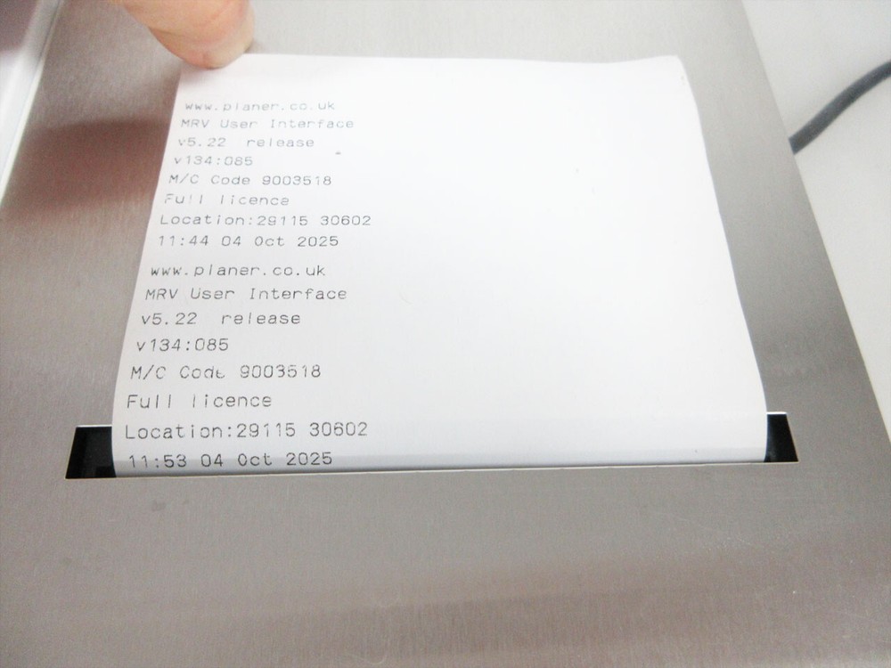 PLANER MRV UNIVERSAL CONTROLLER CONTROLLED RATE FREEZER & GDMRV-ADAPTOR