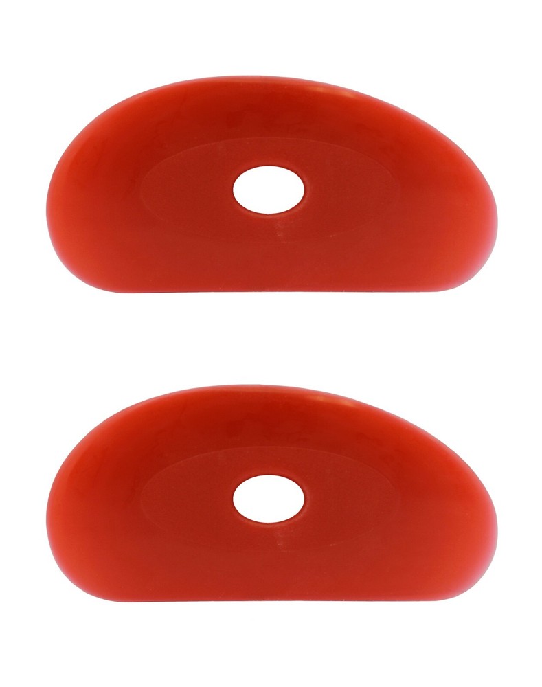 Soft Silicone Pottery Rib (Shape 2) - Ceramic Clay Sculpting Tool | 2 Pack