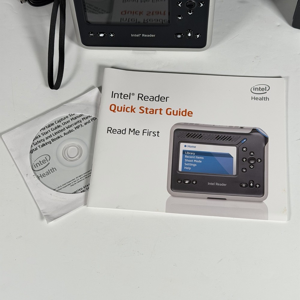 Intel Reader by Intel Health Complete Kit w Box, Adapter, Case, Etc. - Tested