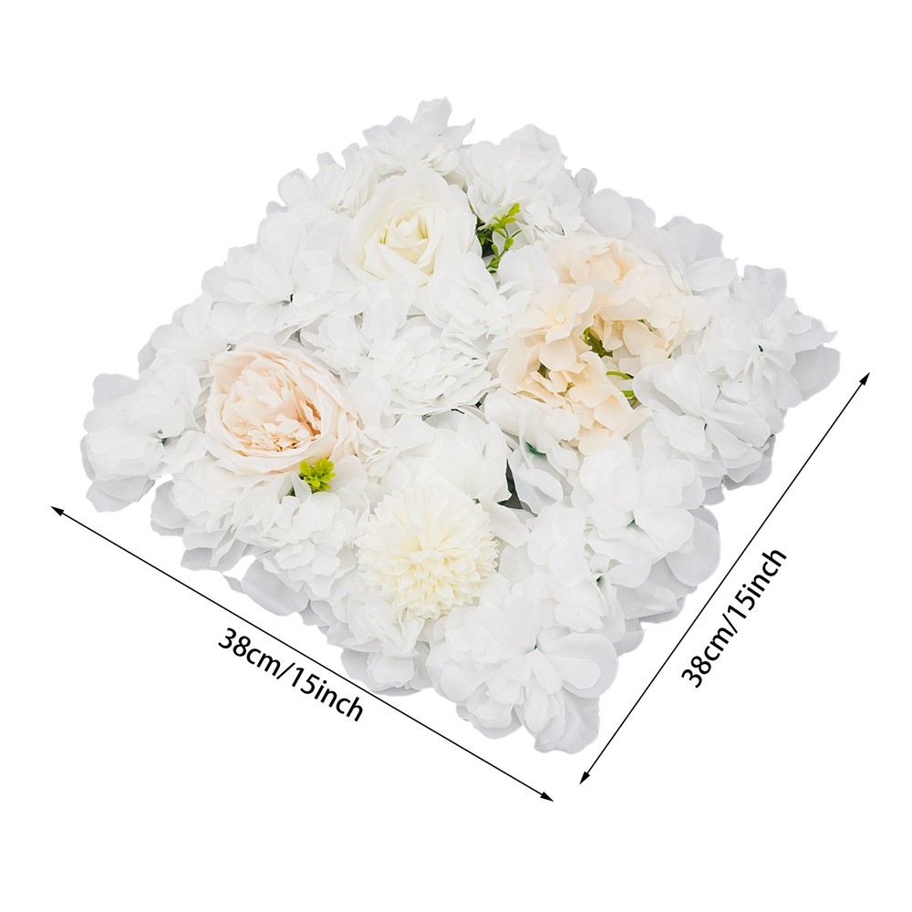 12PCS Silk Artificial Flower Wall Panels for Elegant Backdrops
