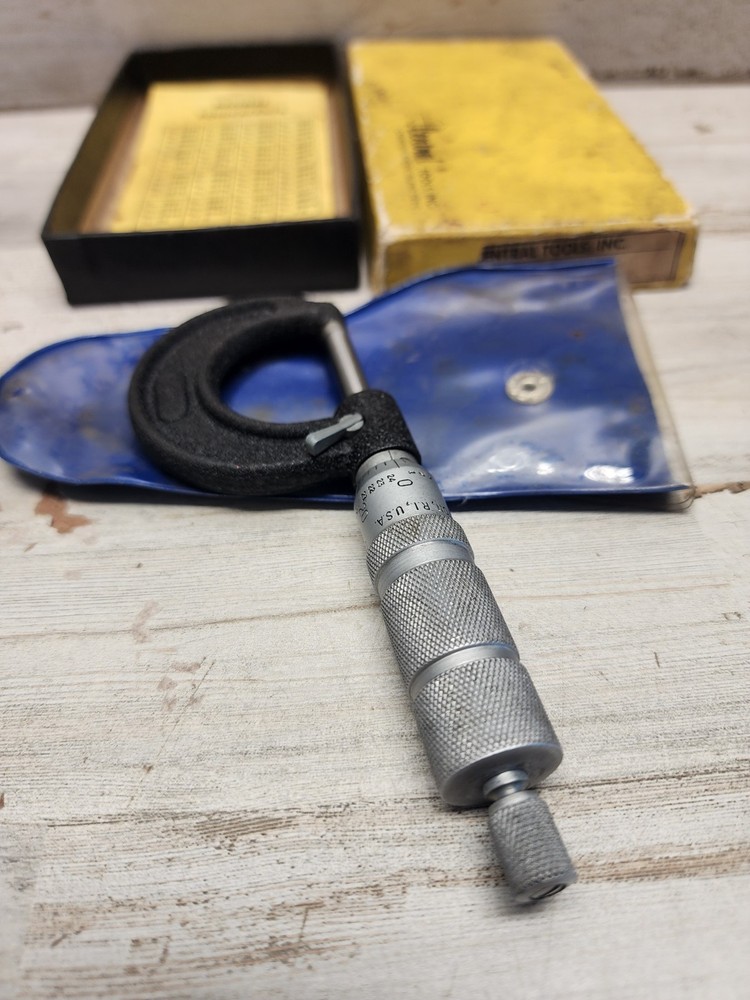 Vintage Central Tool Co. 0"-1" Micrometer in Original Box
