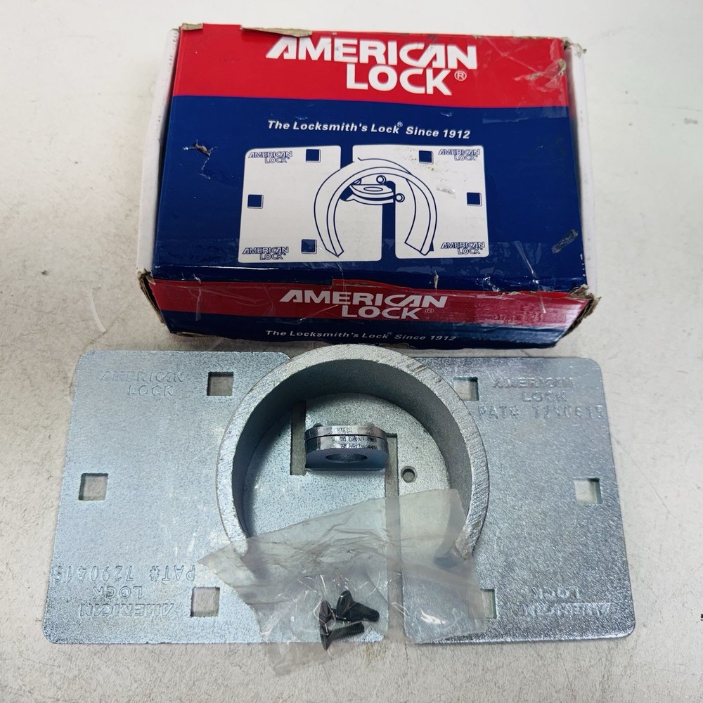 American Lock A801 Hasp, Open, Rectangular Steel Body