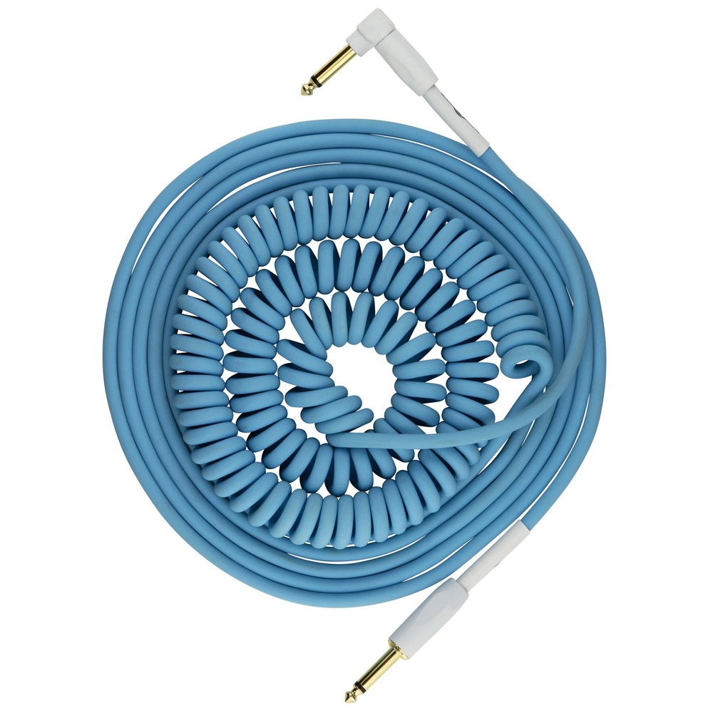 PHCC30DB Half Coil Instrument Cable 30ft, Daphne Blue